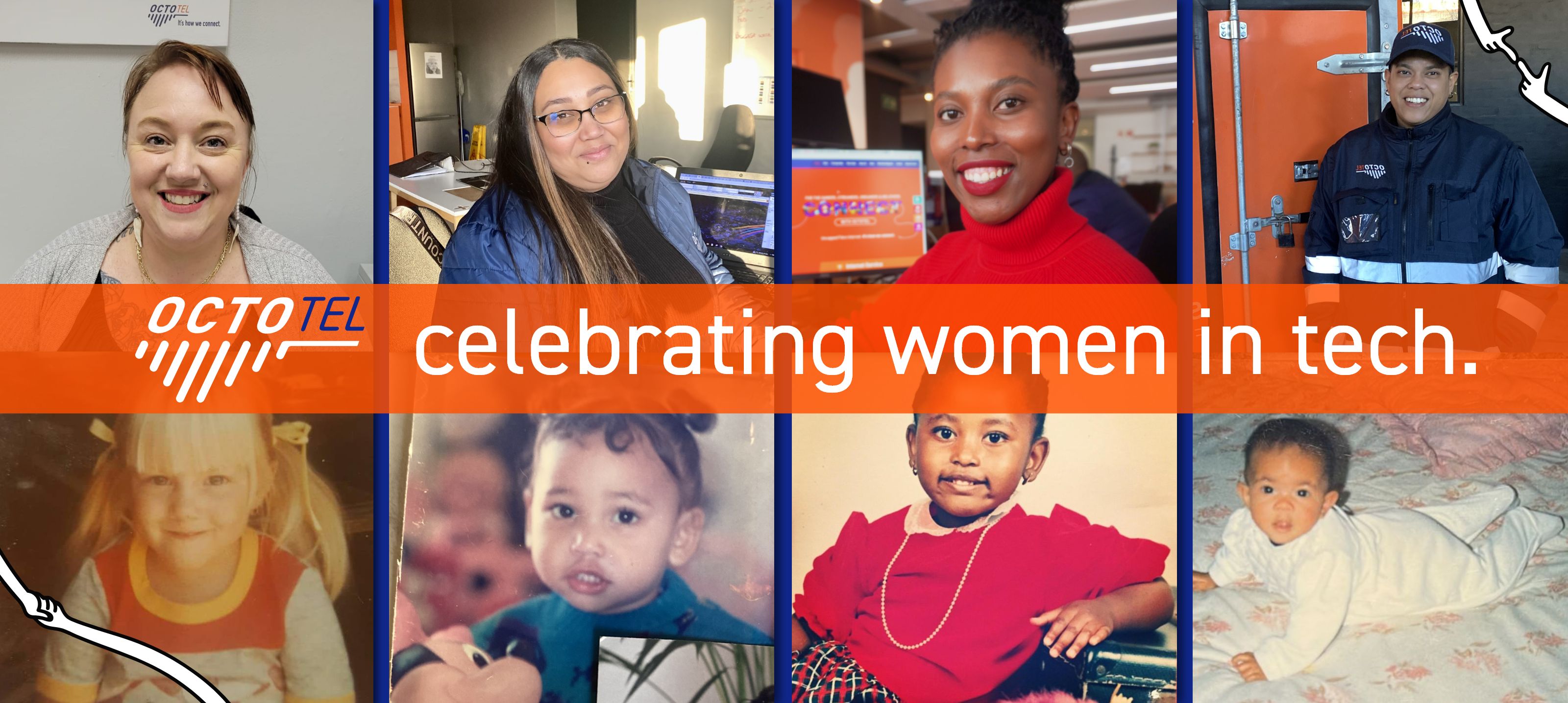 Octotel Celebrating Women in Tech: How It Started vs. How It’s Going.