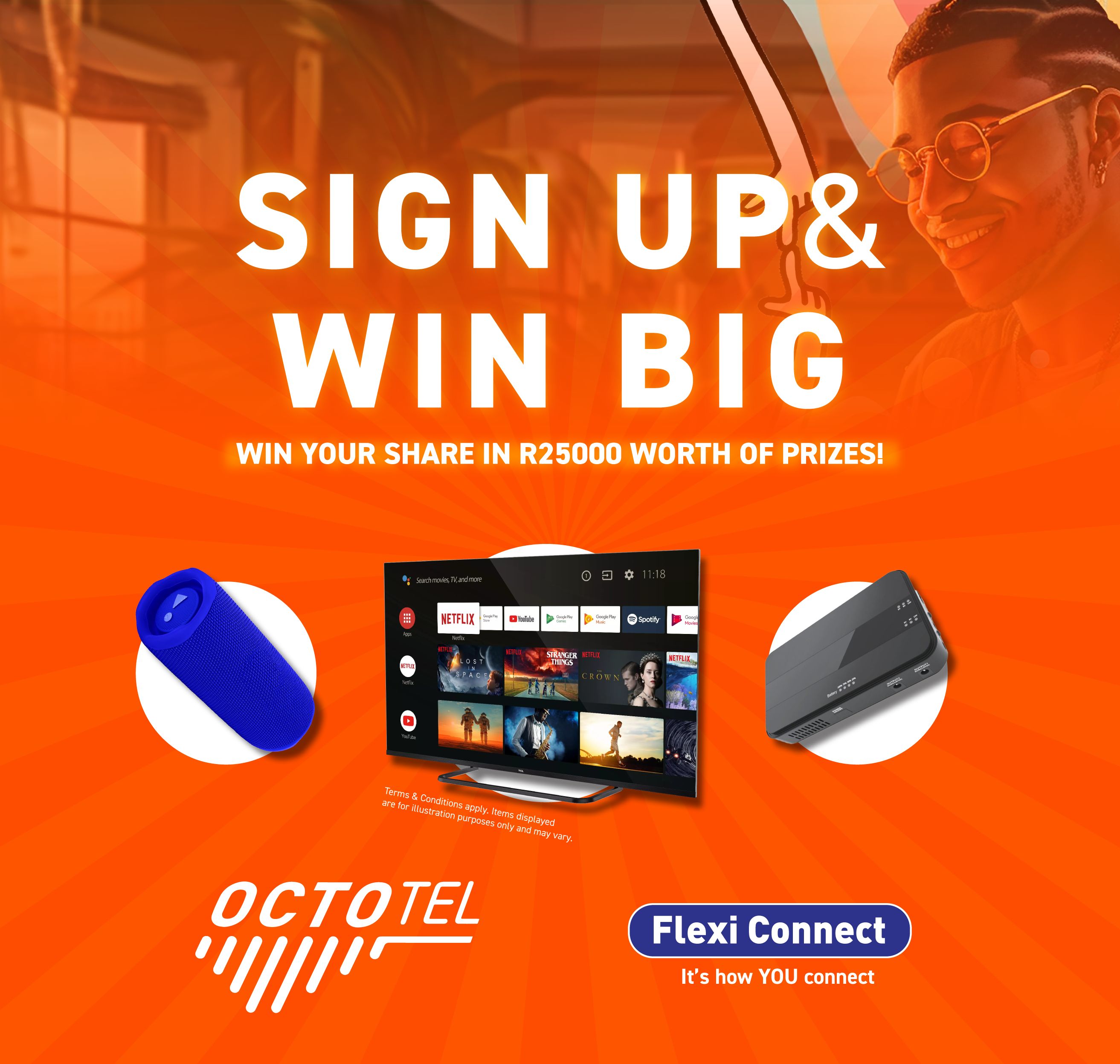 Take your Internet Experience to the Next Level with OCTOTEL FLEXI CONNECT & Win Prizes Worth 25K.